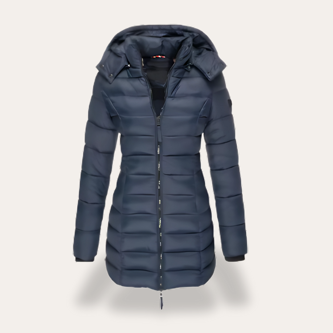 Damen Steppmantel Winterjacke mit Kapuze | Vestea