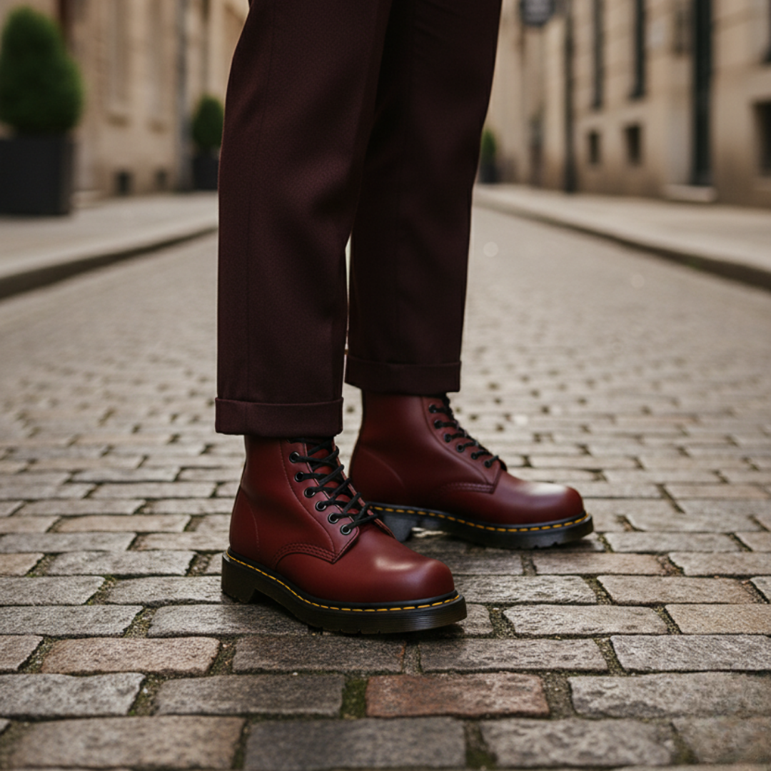 Orthopädische Damen Schnürstiefel mit Profilsohle | Vestea