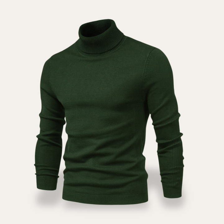 Herren Rollkragenpullover Langarm Slim Fit | Vestea