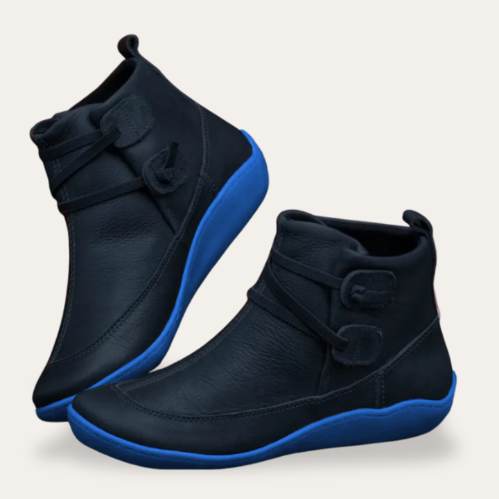Orthopädische Damen Leder Stiefeletten Freizeit Schuhe | Vestea