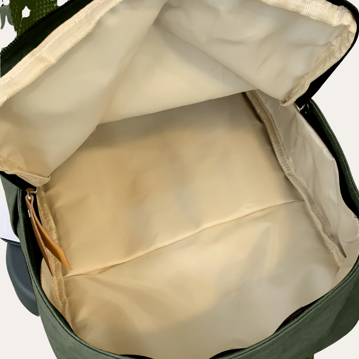 Damen Canvas Rucksack Lässiger Uni-Schulrucksack | Vestea