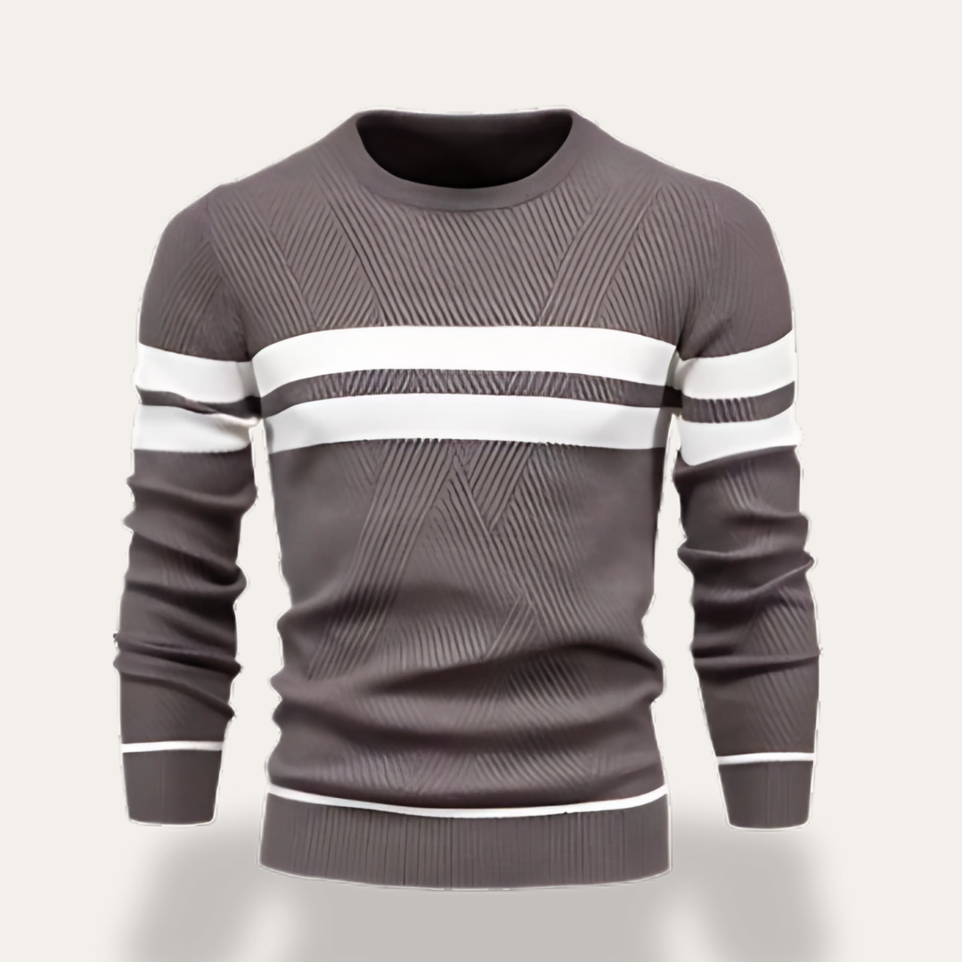 Herren Pullover Rundhals Strick Sweatshirt | Vestea