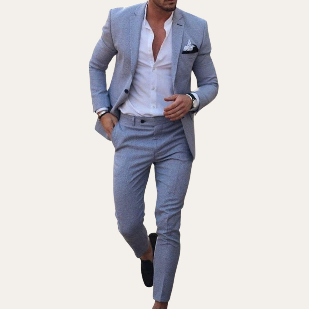 Herren Slim Fit Anzug 2-teilig Business | Vestea