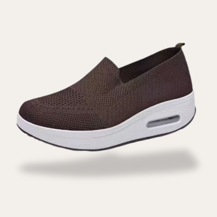 Damen Orthopädische Bequeme Slip-On Turnschuhe Keilabsatz | Vestea