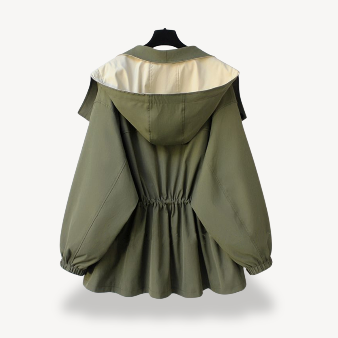 Colorblock Trench Coat für Damen | Vestea