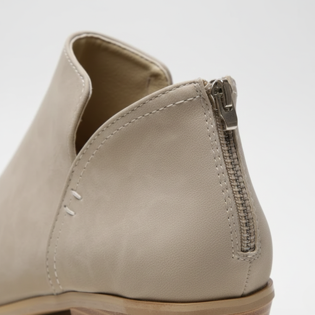 Women Orthopedic Synthetic Leather V Cut Booties