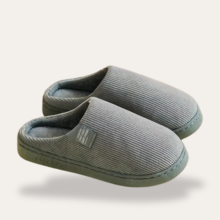 Orthopädische Hausschuhe mit Ripp-Design für Damen | Vestea