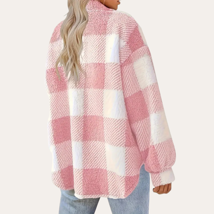Gemusterte Flanelljacke für Damen | Vestea
