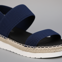Women Orthopedic Elastic Fabric Cork Wedge Sandals