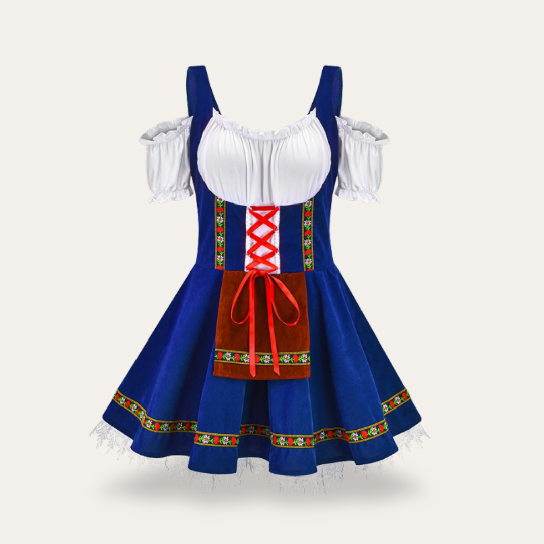 Damen Dirndl Kleid Kostüm Traditionell | Vestea