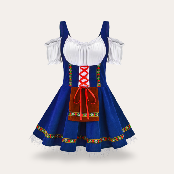 Damen Dirndl Kleid Kostüm Traditionell | Vestea