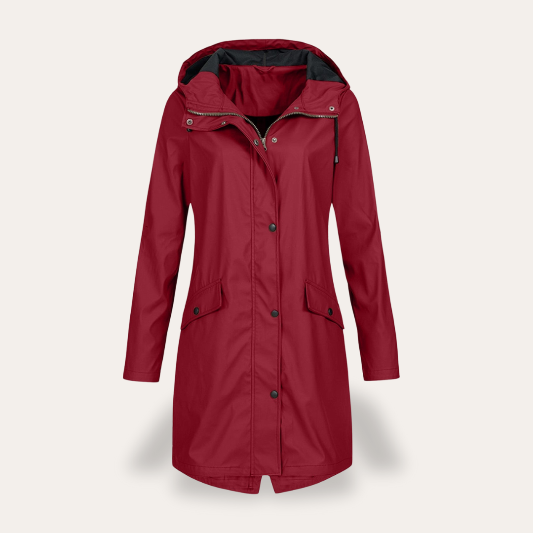 Damen Parka Übergangsjacke mit Kapuze Wasserdicht | Vestea