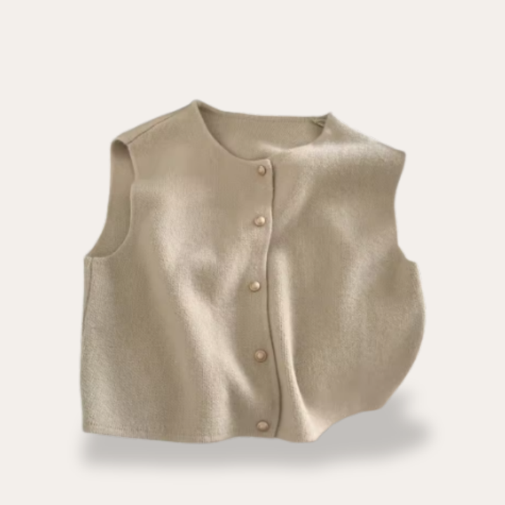 Damen Strickweste mit Knöpfen | Vestea