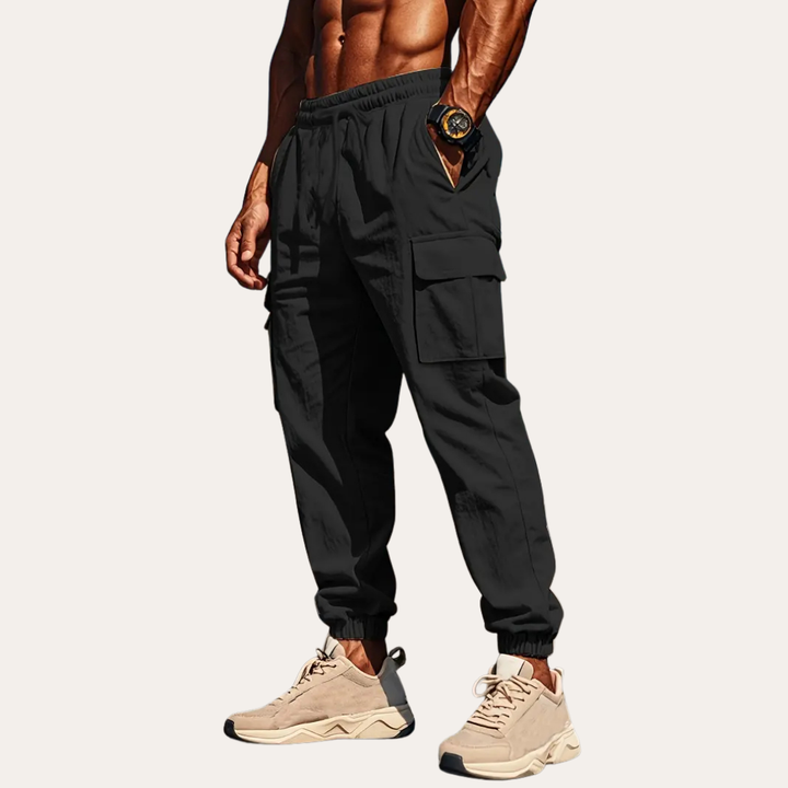 Herren Leinen Cargo Hose Atmungsaktive Sommerhose für Männer | Vestea