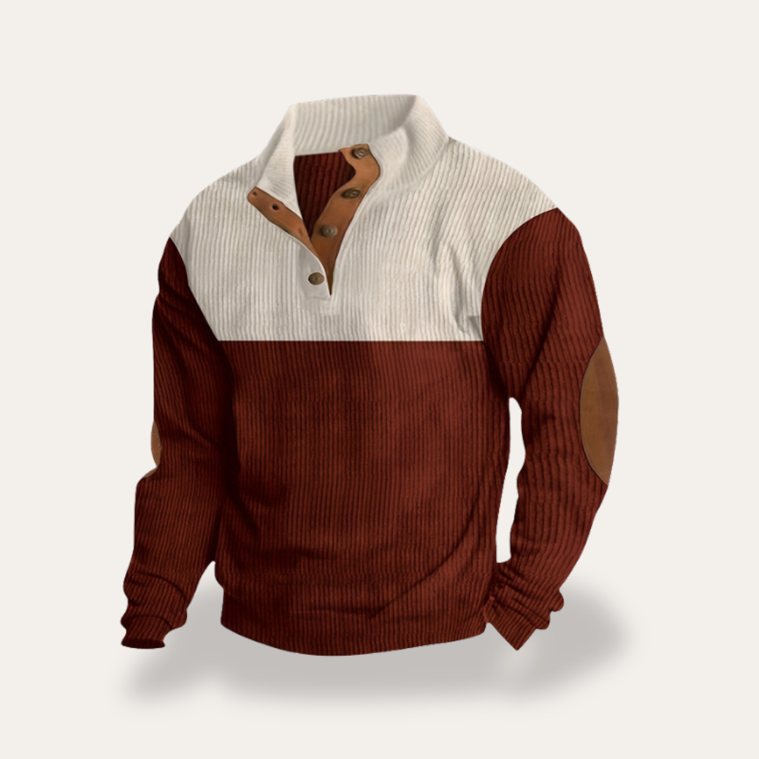 Herren Strickpullover Stehkragen Langarm | Vestea