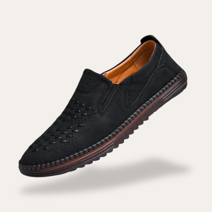 Herren Orthopedico Slipper Wildleder Atmungsaktiv Komfortsohle | Vestea