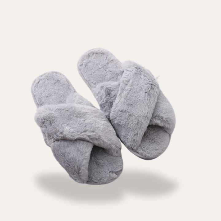 Orthopädische Damen Hausschuhe mit Kreuzband Design | Vestea