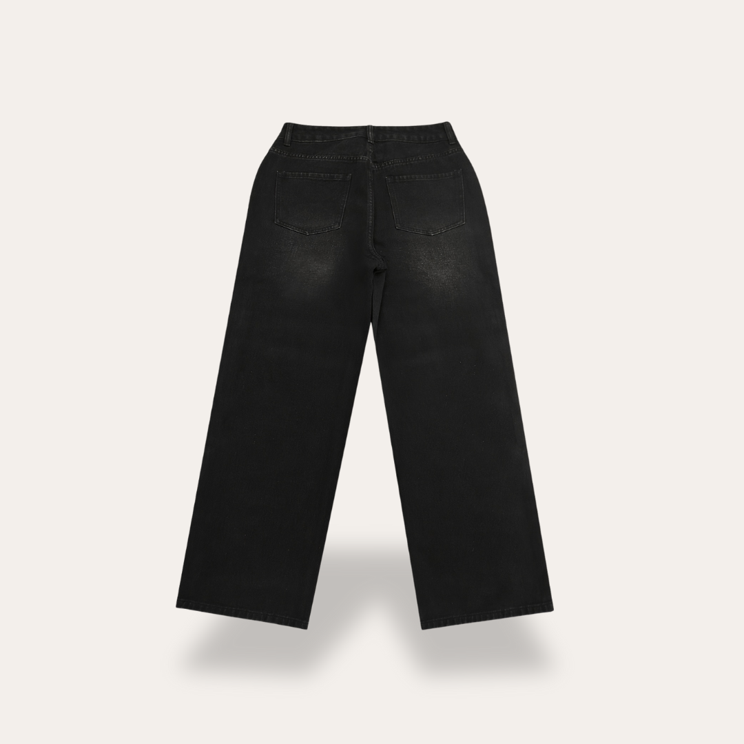 Y2K Weite Denim-Jeans für Damen | Vestea
