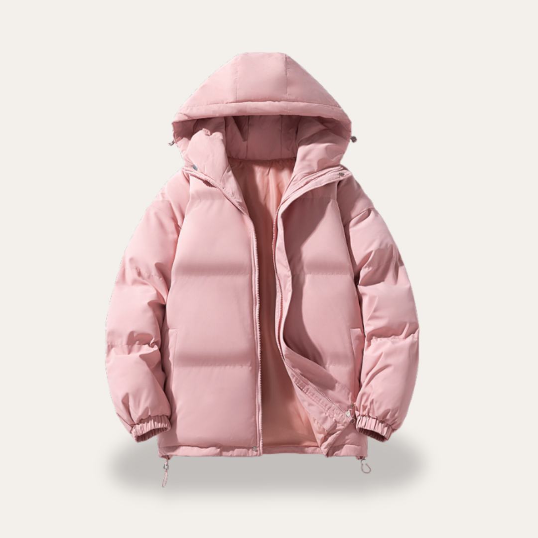 Herren Winterjacke mit Kapuze, Wattierung und Reißverschluss | Vestea