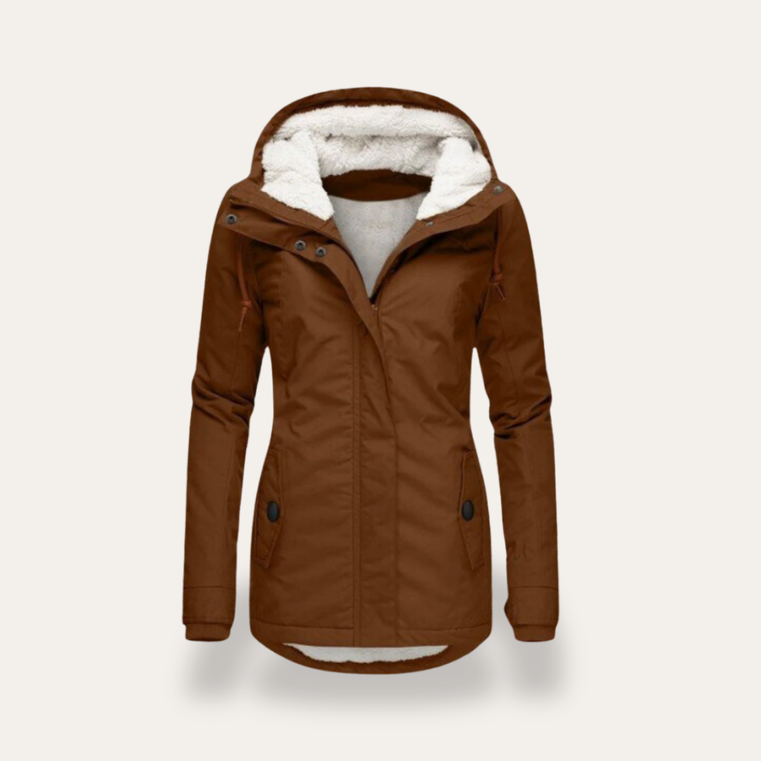 Damen Winterjacke wasserdicht mit Fleecefutter und Kapuze – verschiedene Farben | Vestea