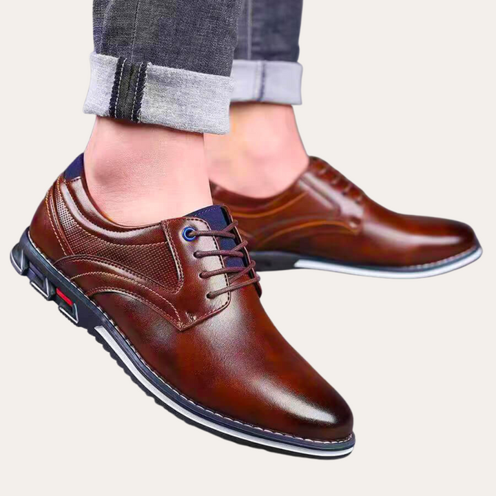 Herren Orthopädische Schnürschuhe aus Leder | Vestea