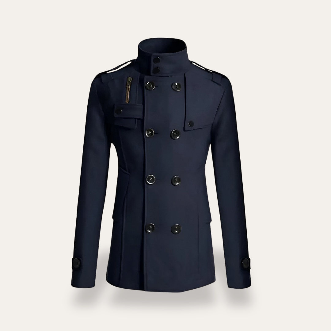 Herren Mantel Doppelreiher Übergangsjacke | Vestea
