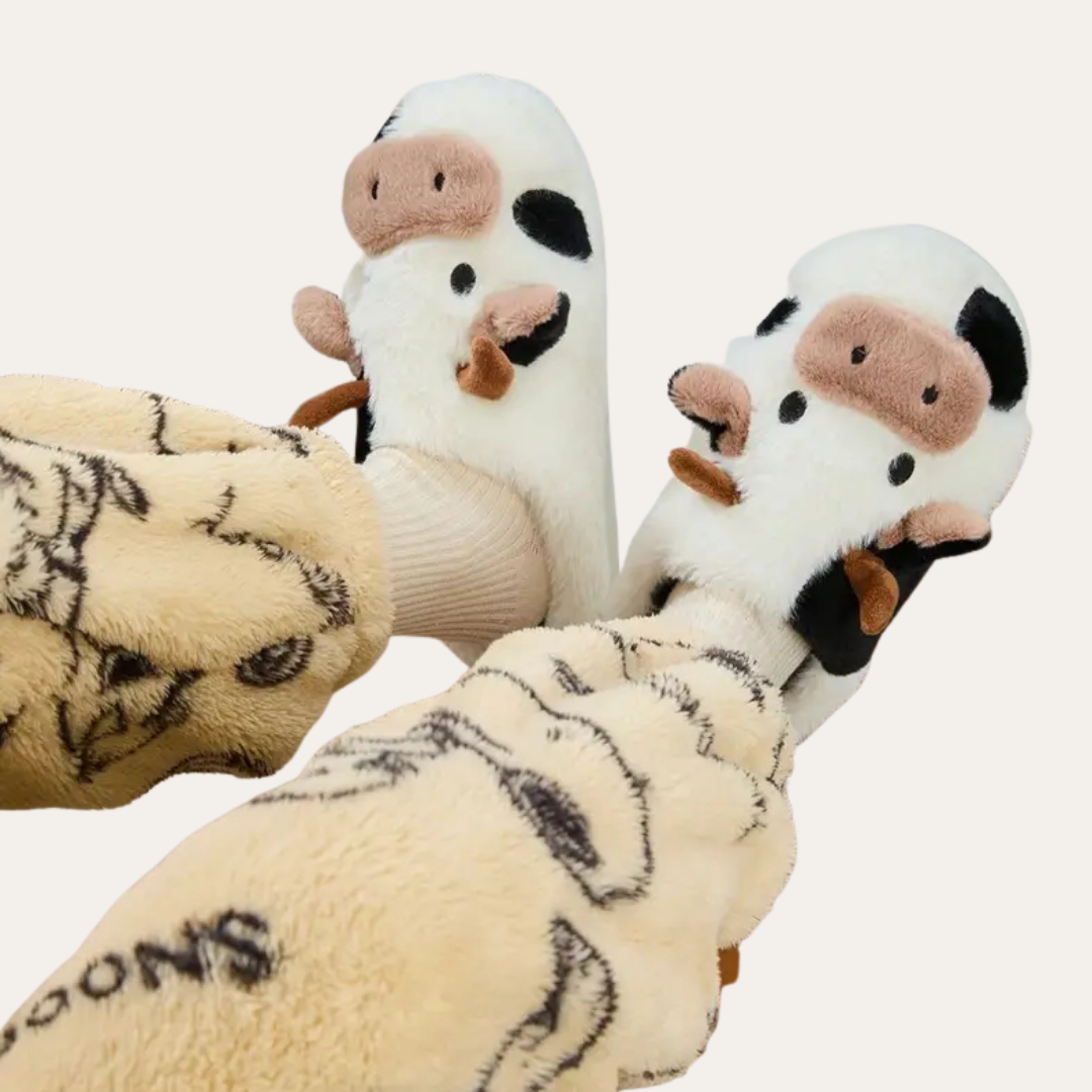 Orthopädische Hausschuhe mit Tiermotiv für Damen | Vestea