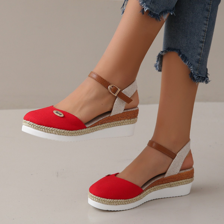 Damen Espadrille Orthopädische Sandalen – Bequeme Wildleder-Schuhe mit Fußbett für Sommer & Freizeit | Vestea