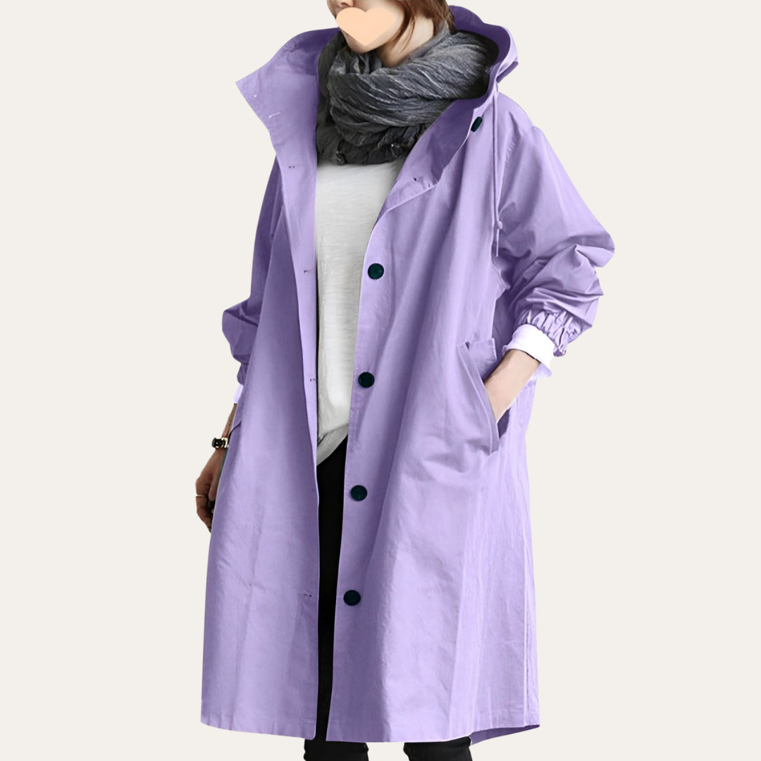 Oversized Trenchcoat für Damen mit Kapuze | Vestea
