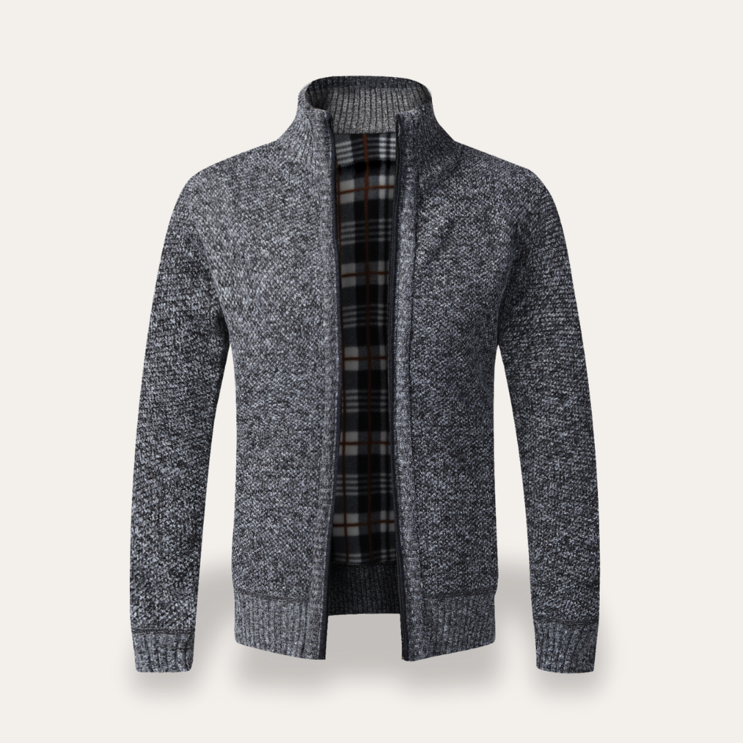Herren Strickjacke mit Reißverschluss Freizeit | Vestea