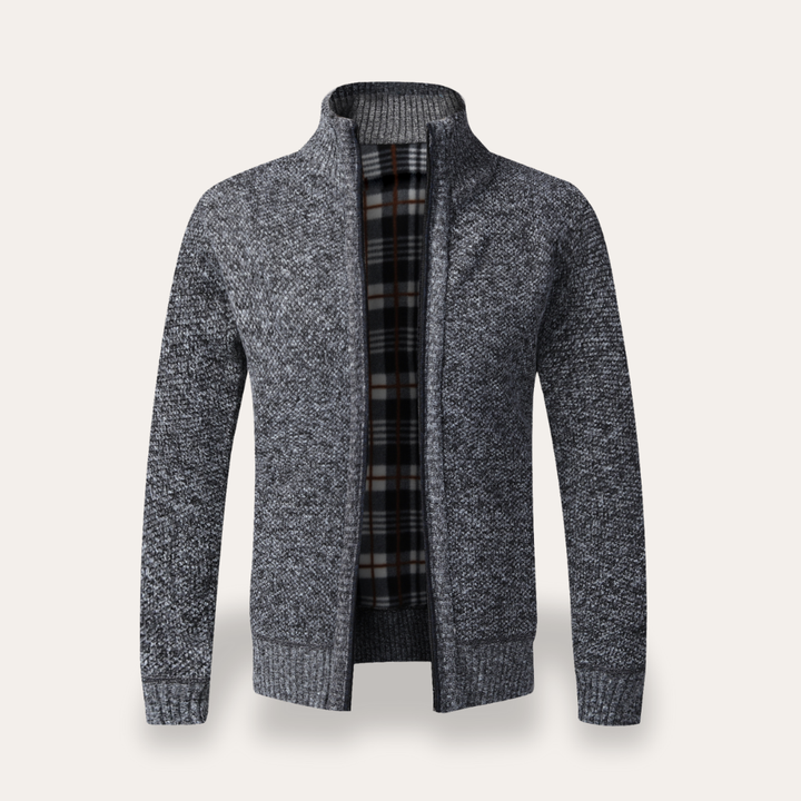Herren Strickjacke mit Reißverschluss Freizeit | Vestea