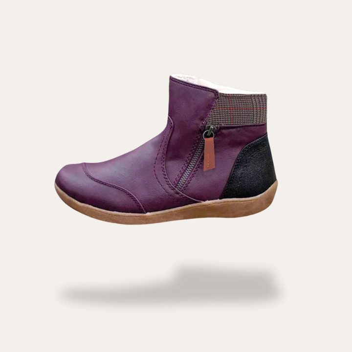 Orthopädische Damen Winter Stiefeletten mit Reißverschluss | Vestea