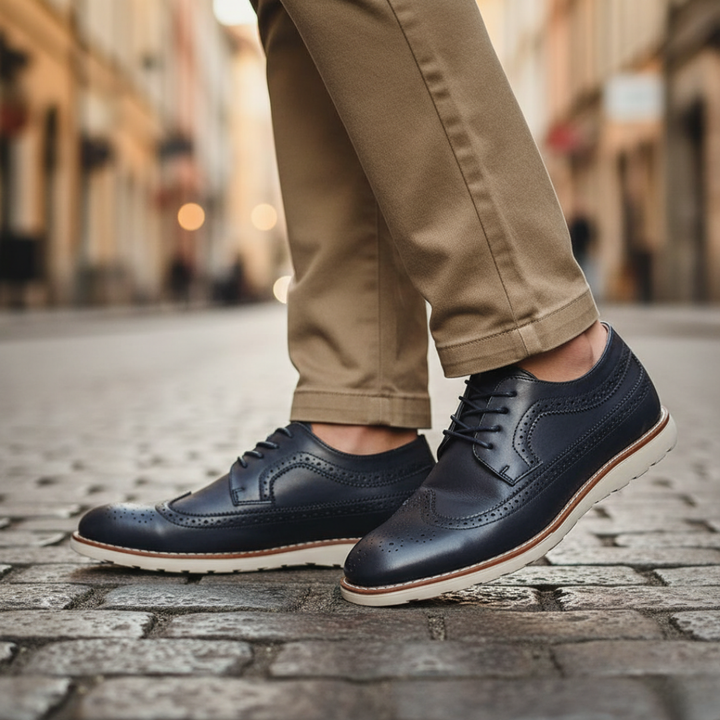 Herren Business Schnürschuhe mit Profilsohle | Vestea