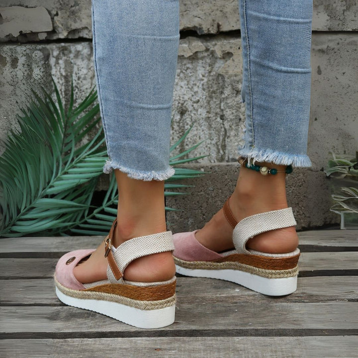 Damen Wildleder Espadrille Orthopädische Sandalen | Vestea