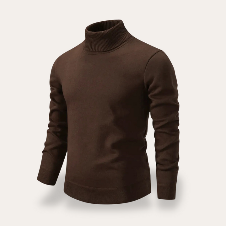 Rollkragenpullover Herren Feinstrick Winter Langarm | Vestea