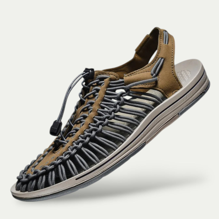 Herren Orthopädische Leder Sandalen Sommer Freizeit Atmungsaktiv | Vestea