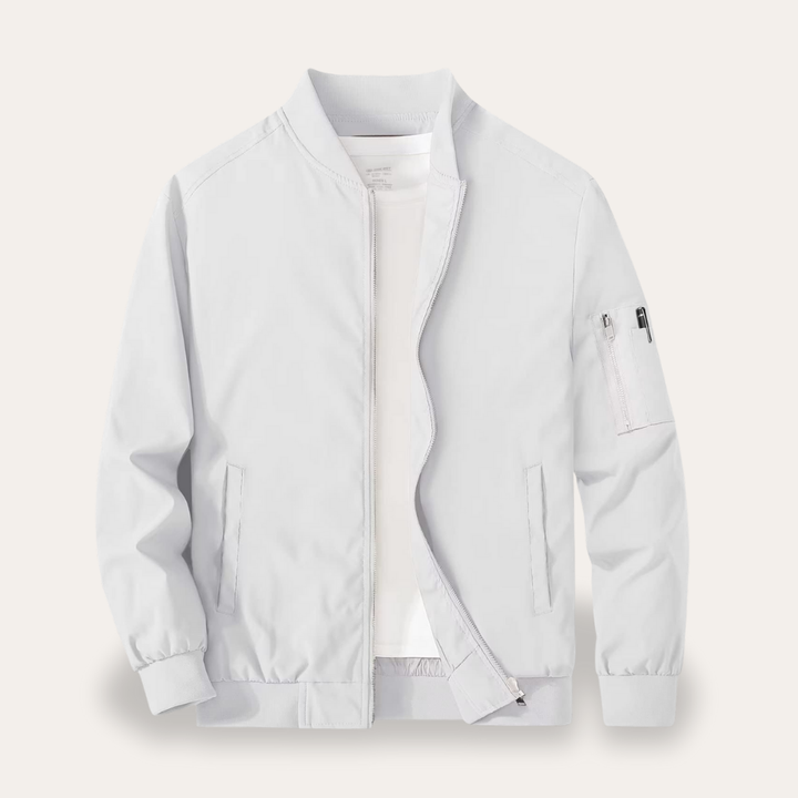 Herren Bomberjacke leicht Nylon mit Reißverschluss | Vestea