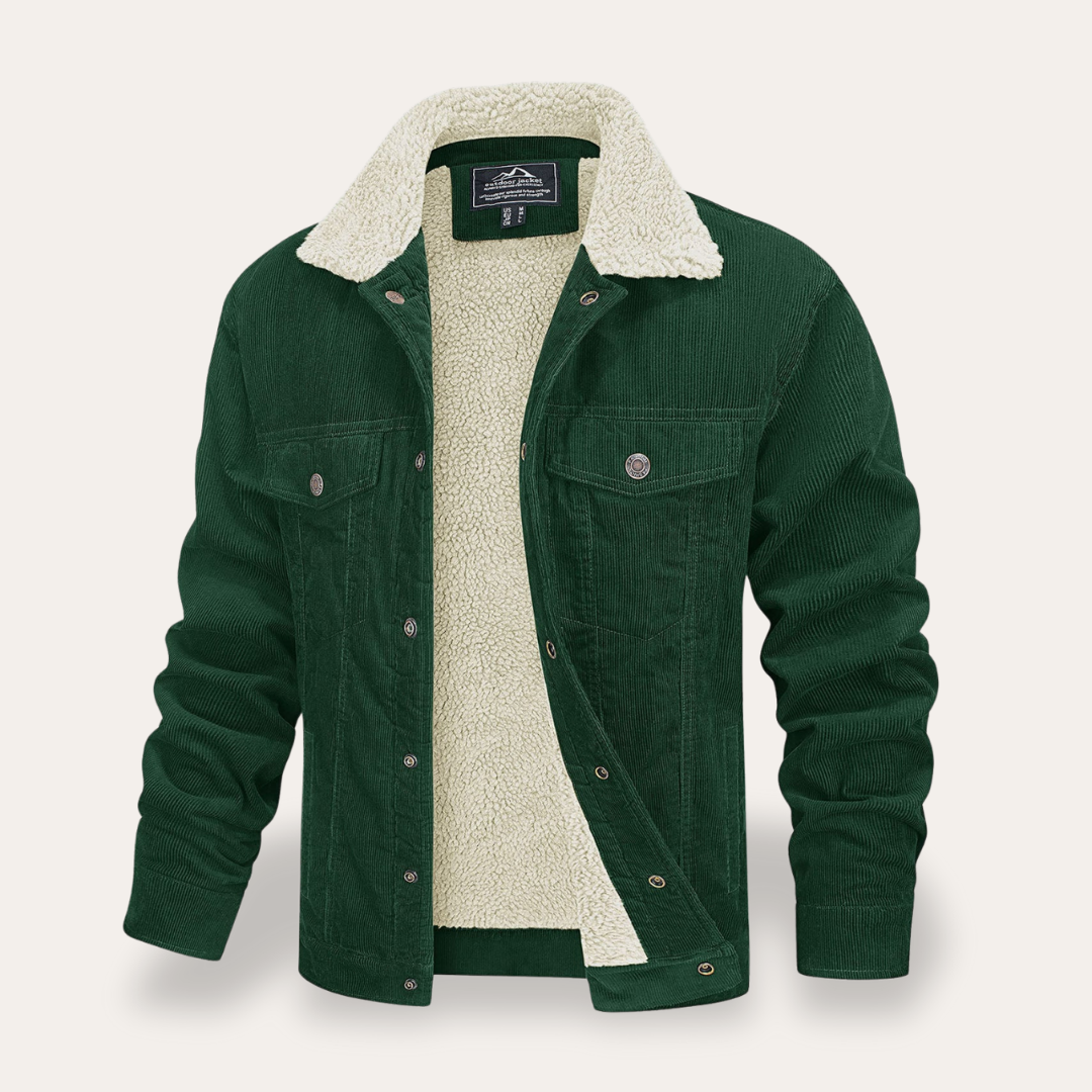 Herren Cordjacke mit Teddyfutter | Vestea