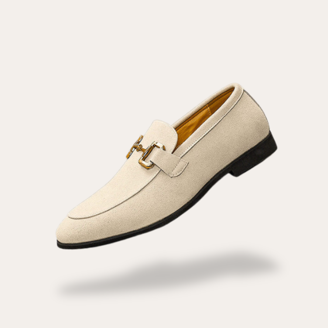 Herren Orthopädische Loafer mit Goldschnalle | Vestea