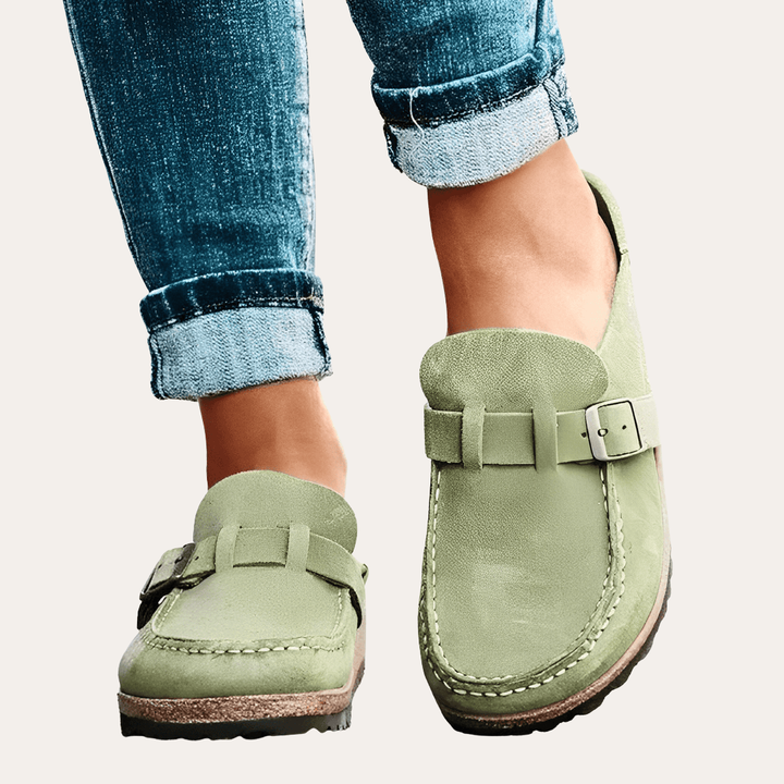 Orthopädische Mules mit Korksohle  für Damen | Vestea