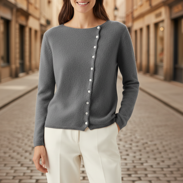 Damen Cardigan Asymmetrisch | Vestea