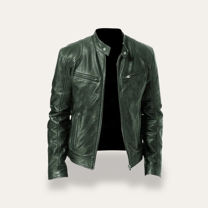 Leder Bikerjacke für Herren | Vestea