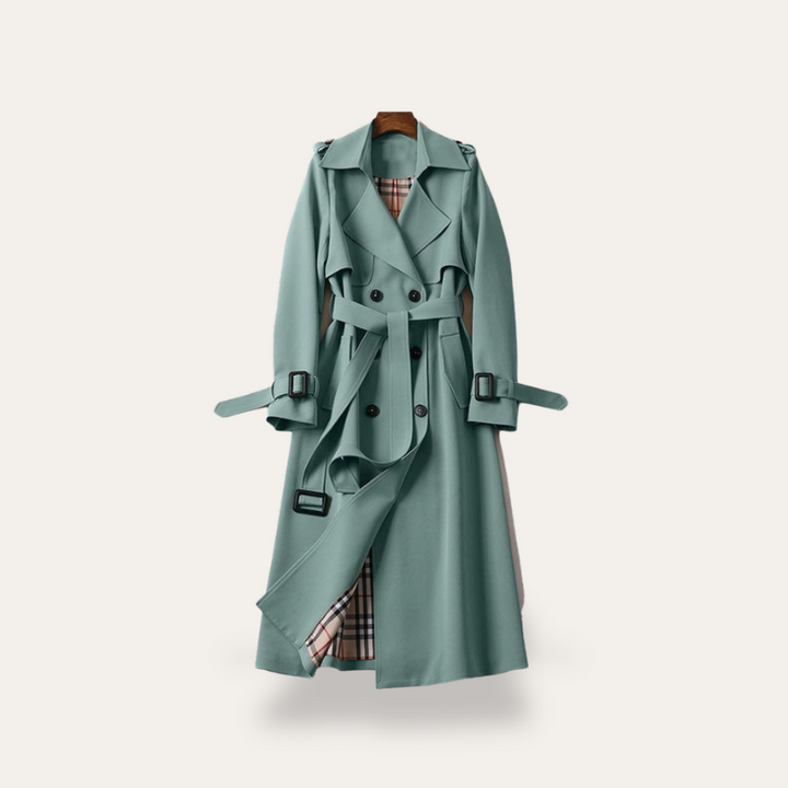 Doppelreiher Trenchcoat für Damen mit Gürtel | Vestea