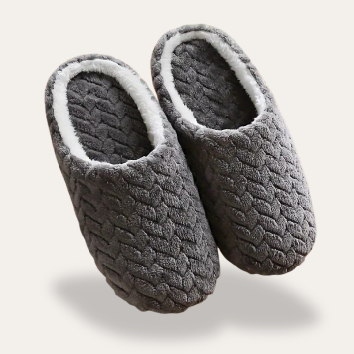 Damen Orthopädische Hausschuhe mit Fleece-Innensohle und Muster | Vestea