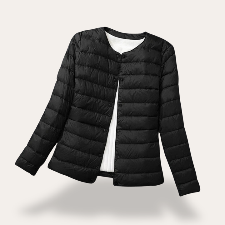Damen Steppjacke ultraleicht mit Druckknöpfen Synthetik | Vestea