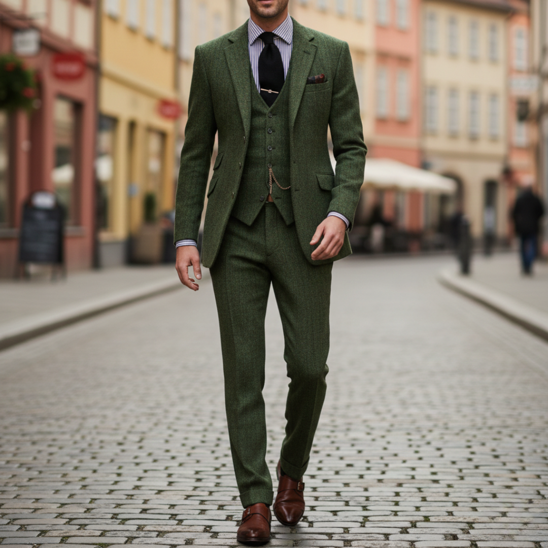 Herrenanzug – 3-teiliger Slim-Fit-Anzug für formelle Anlässe | Vestea