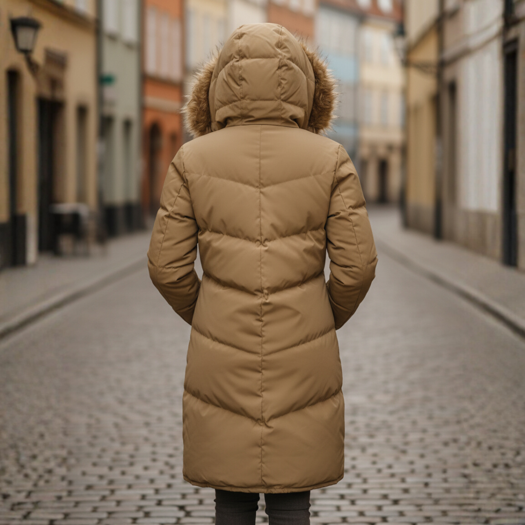 Women's Winter Coat Polyester Warm | Vestea