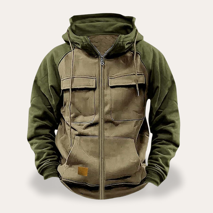 Herren Kapuzenjacke Sweatshirt mit Reißverschluss | Vestea