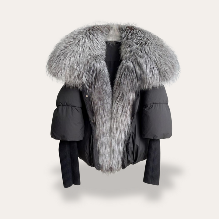 Aurora Daunen Fell Pufferjacke für Damen | Vestea