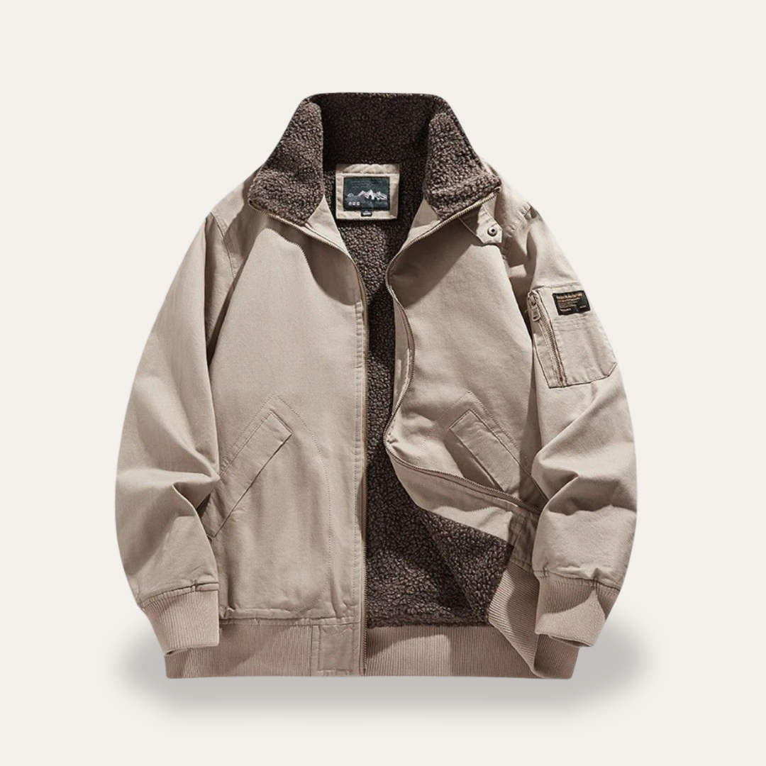 Warme Winterjacke für Herren mit Teddy Futter | Vestea